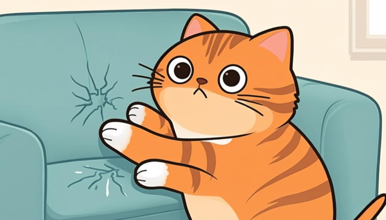 ¿Por qué mi gato araña el sofá y cómo educarlo para que no lo haga?